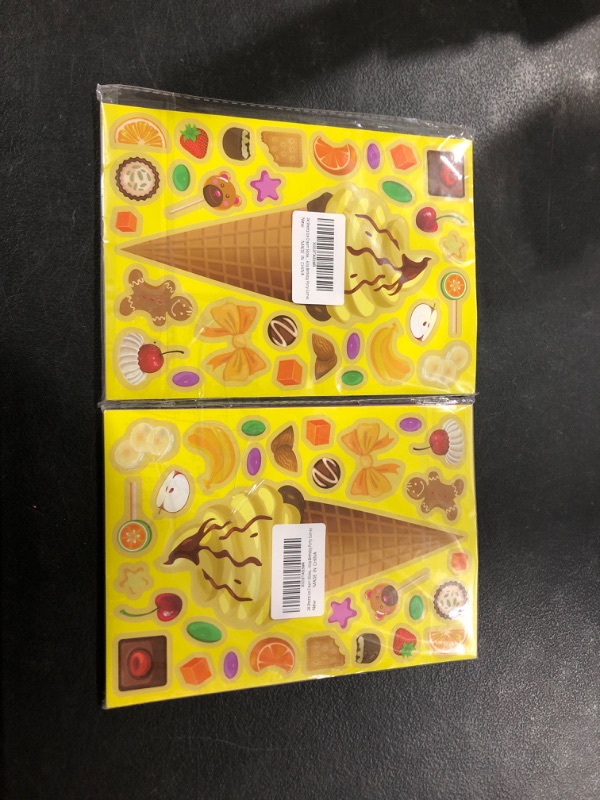Photo 1 of 24 Sheets Ice Cream Stickers Make Your Own Ice Cream Stickers Mix and Match Ice Cream Decals Stickers DIY Summer Dessert Stickers for Water Bottles Laptop Notebooks Kids Birthday Party Games Ice Cream ( 2 pack ) 