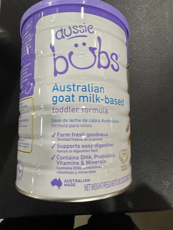 Photo 2 of Bubs Australian Goat Milk-Based Toddler Formula, For Kids 12-36 months, Made with Fresh Goat Milk, 28.2 oz EX P 10/2025