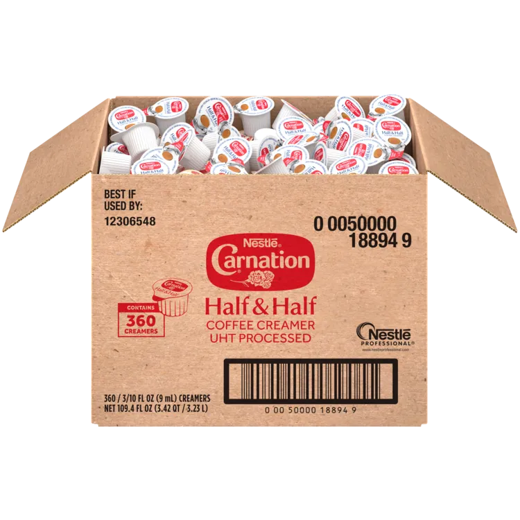 Photo 1 of Carnation Half and Half Liquid Creamer, 0.3 Oz., 360/Carton (NES18894)
BB DEC 12 2024