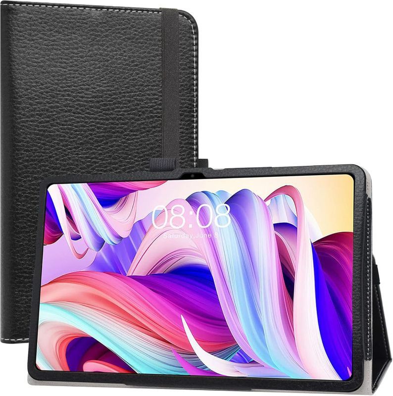 Photo 1 of LiuShan Compatible with TECLAST T40 Pro Case,TECLAST T40 Plus Case,PU Leather Slim Folding Stand Cover for 10.4" TECLAST T40 Pro / T40 Plus Tablet (Not Fit TECLAST M40),Black