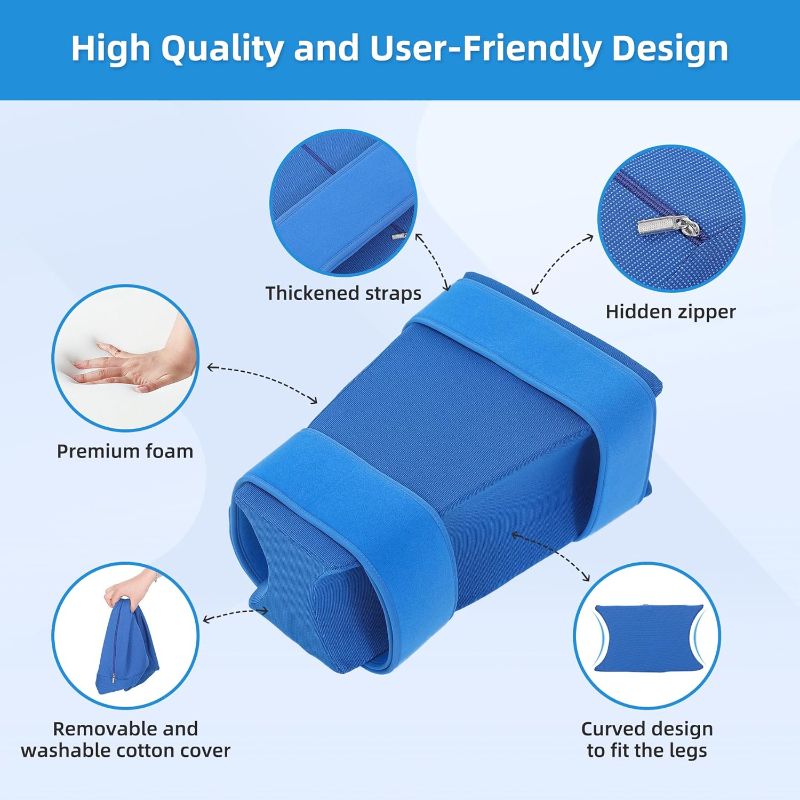 Photo 1 of TYYIHUA Hip Abduction Pillow - Hip Surgery Pillow with Pillow Cover - Comfortable Foam Pillow for Hip Replacement Surgery After