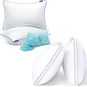 Photo 1 of viewstar Pillows Queen Size Set of 2 bundle with Cooling Memory Foam Pillows Queen Size Set of 2
