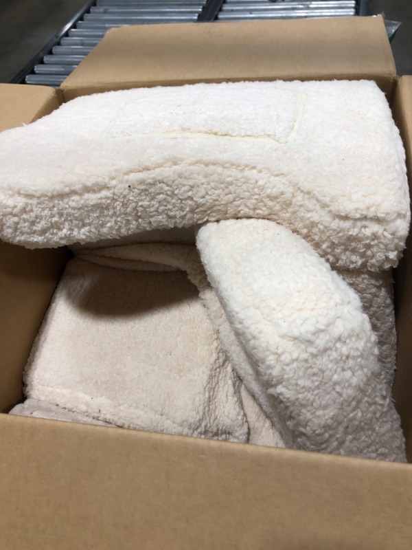 Photo 1 of Bean Bag Chairs, Ultra Soft Sofa Chair for Adults & Kids, Fluffy Lambswool Huge Bean Bag Chair with a Side Pocket, Lazy Sofa for Bedroom, Living Room and Offices,Off White
