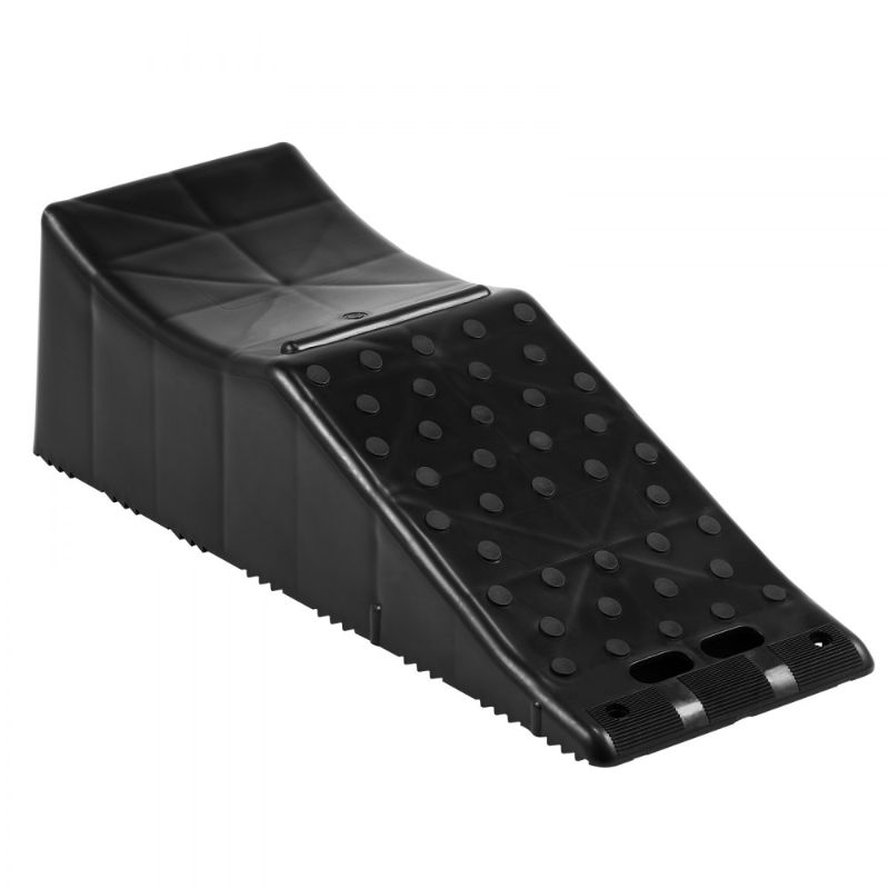 Photo 1 of This item: VEVOR Car Service Ramp, 20000 lbs/10 ton Loading Capacity, 5.5" Lift Car Ramp, Low Profile Plastic Tire Ramp, Heavy Duty Truck Ramp for Oil Changes Wheels, Lift Vehicle Maintenance, 1-Pack
