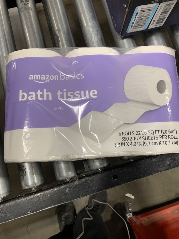 Photo 2 of Amazon Basics 2-Ply Toilet Paper 1 pack of 6 rolls