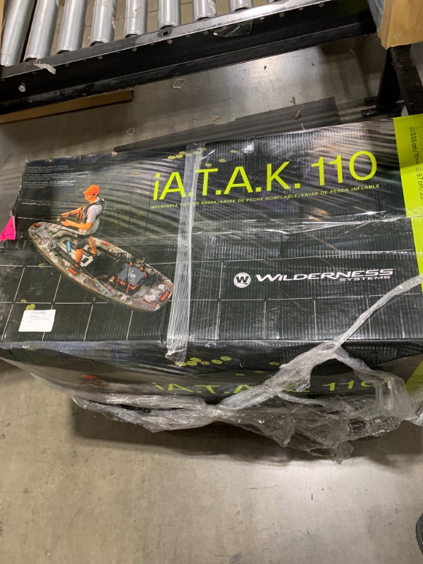 Photo 2 of Wilderness Systems iATAK 110 - Sit on Top Fishing Kayak - Inflatable Drop-Stitch Kayak - 11 ft- Digital Camo