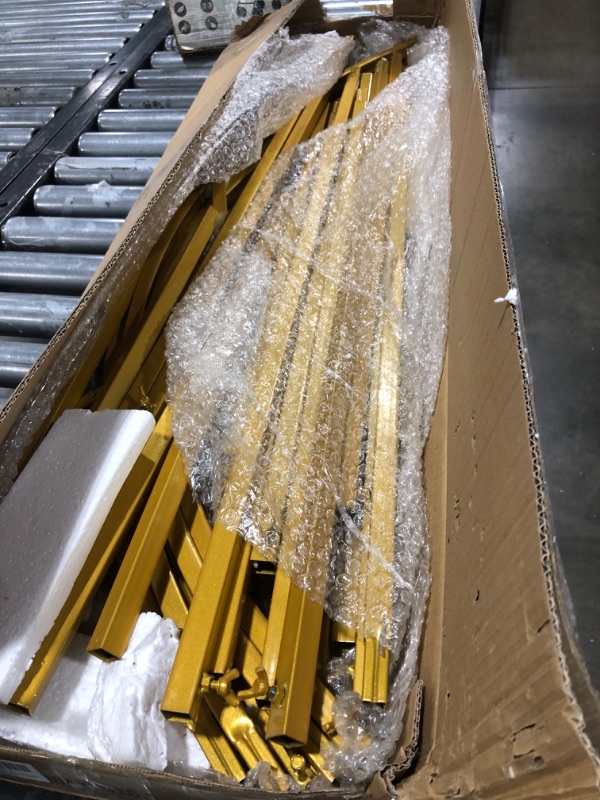 Photo 1 of Wokceer Wedding Arch Backdrop Stand 8FT, 7.2FT, 6.6FT Set of 3 Gold Metal Arch Backdrop Stand for Wedding Ceremony Baby Shower Birthday Party Garden Floral Balloon Arch Decoration