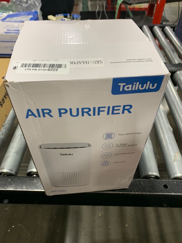 Photo 2 of Air Purifiers for Home Large Room up to 1500ft²,Tailulu H13 True HEPA Air Cleaner with 360°Air Inlet, 15dB Air Purifier for Bedroom with Sleep Mode,Speed Control,Timer, for Odor Dust Smoke AP100