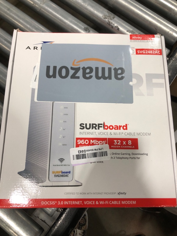 Photo 2 of SURFboard  24 x 8 DOCSIS 3.0 Voice Cable Modem with AC1750 Dual-Band Wi-Fi Router for Xfinity