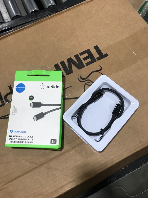 Photo 2 of Belkin Thunderbolt 3 Male Cable (1.6')