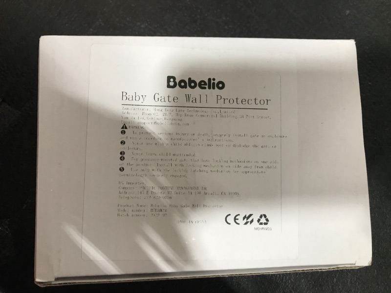 Photo 2 of Babelio Baby Gate Extender Wall Protector, Extends 1-3.3 inches Pet & Dog Safety Gates, 4 Pack Pressure Mounted Gates Extension Kit, Work on Doorways, Stairs and Hallways (Gray)