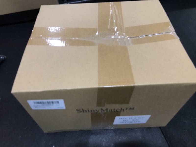 Photo 1 of ShinyMatch Realistic Wolf Masks and Tail Set Furry Claw Gloves Full Head Werewolf Horror Mask for Halloween Carnival Cosplay (Black and White)