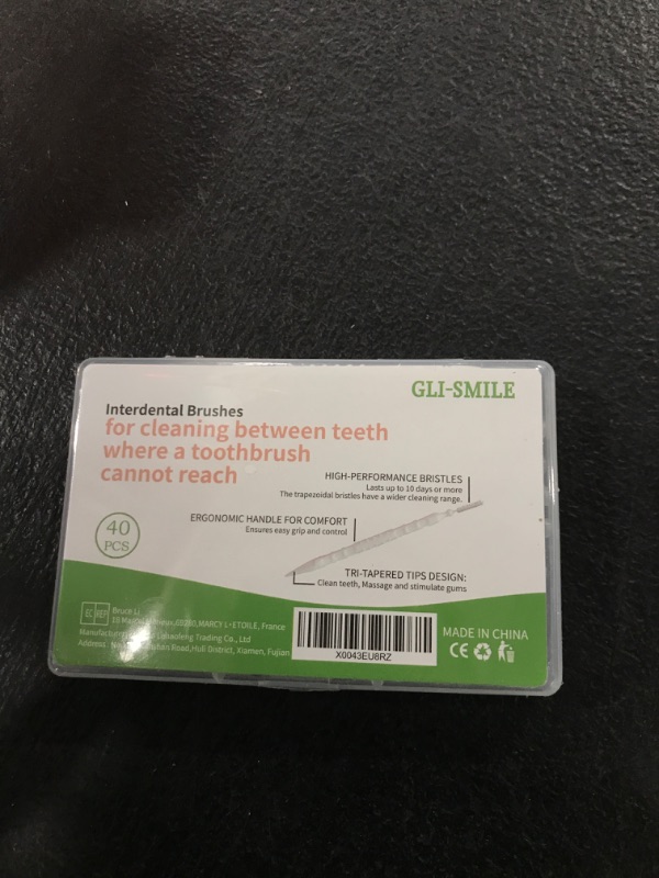 Photo 1 of GLI-Smile Toothpicks Interdental Brushes Picks,Double-Ended Soft Bristle Dental Floss Picks Brushpicks Teeth Cleaning Tool Portable Oral Care Tooth Picks 40PCS