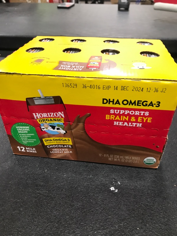 Photo 2 of 12 MILK BOXES Horizon Organic Shelf-Stable 1% Low Fat milk Boxes with DHA Omega-3