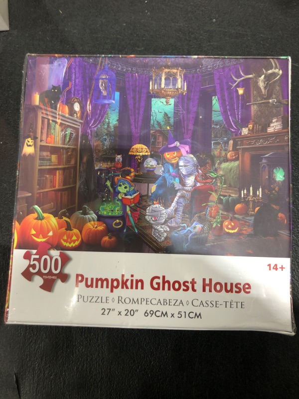 Photo 2 of CGRLVDXW 500 Piece Puzzles for Adults, Halloween Puzzle, Large Funny Witch is Mummy Jigsaw Puzzles 500 Pieces for Halloween Decorations 27" x 20"