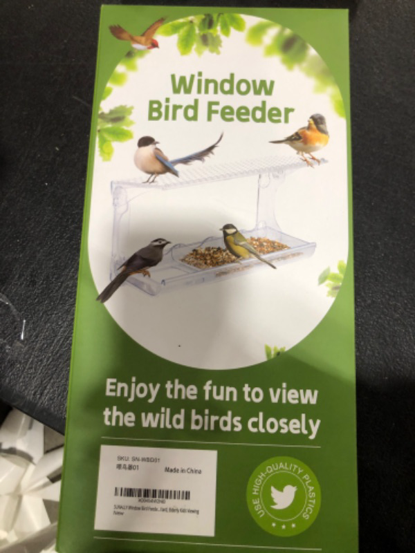 Photo 2 of SUNALLY Window Bird Feeder for Outdoors