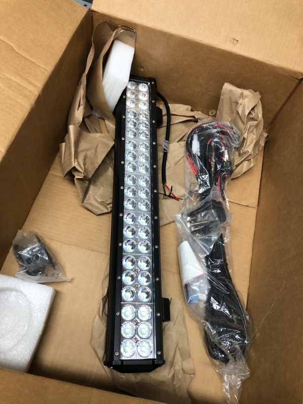 Photo 2 of Nilight - ZH006 LED Light Bar 20 Inch 126W Spot Flood Combo Led Off Road Lights .   12V On Off Switch Power Relay Blade Fuse for Off Road Lights