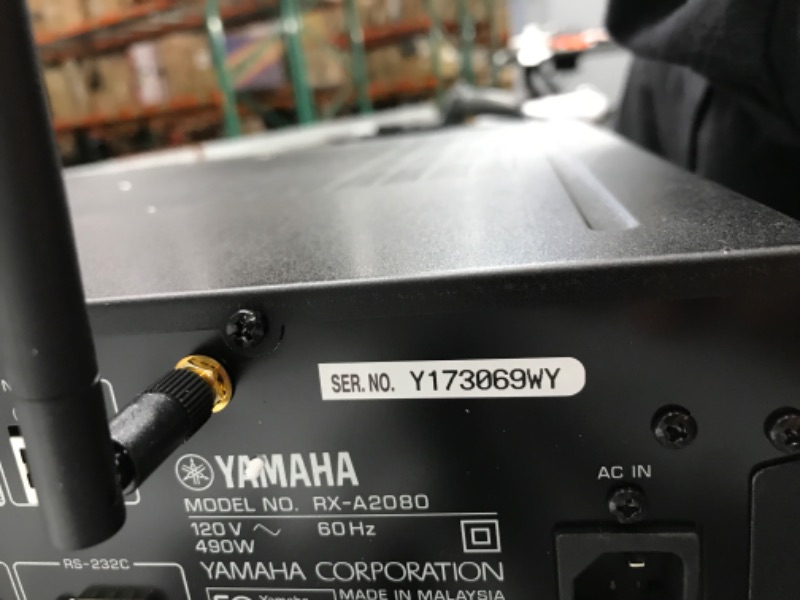 Photo 10 of **UNABLE TO TEST** SCREEN DOES NOT TURN ON WHEN PLUGGED INTO POWER OUTLET**Yamaha RXA2080 AVENTAGE 9.2-Channel AV Receiver - Black