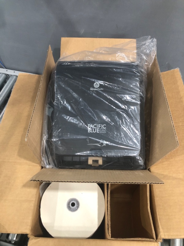 Photo 1 of Pacific Blue Ultra 8" High-Capacity Automated Touchless Paper Towel Dispenser by GP PRO (Georgia-Pacific), Black, 59590, 12.9" W x 9" D x 16" H, 1 Dispenser
