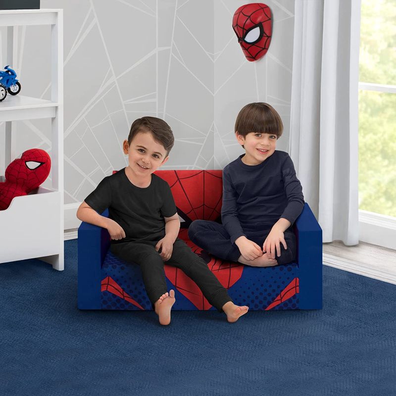 Photo 1 of Delta Children Cozee Flip-Out Sofa, Spider-Man