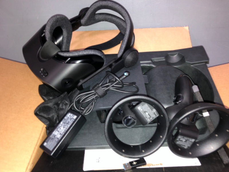 Photo 2 of HP Reverb G2 VR Headset with Controller, Adjustable Lenses & Speakers from Valve, 2160 x 2160 LCD Panels, for Gaming, Ergonomic Design, 4 Cameras, Compatible with SteamVR & Windows Mixed Reality