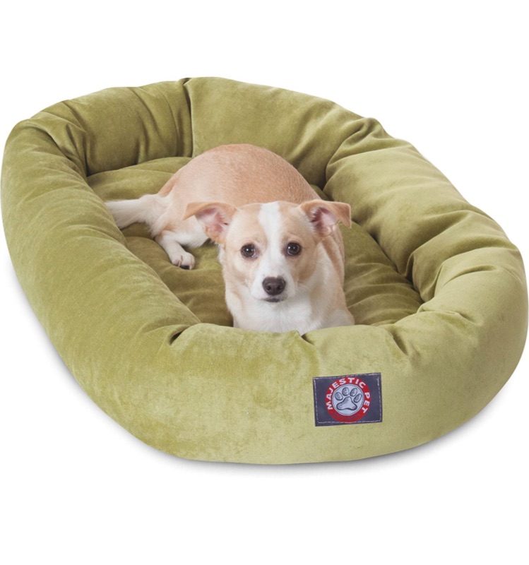 Photo 1 of 32 inch Apple Villa Collection Micro Velvet Bagel Dog Bed By Majestic Pet Products