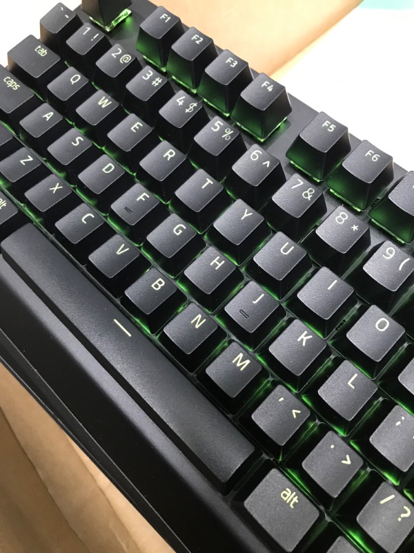 Photo 3 of Razer BlackWidow V3 Mechanical Gaming Keyboard: Green Mechanical Switches - Tactile & Clicky - Chroma RGB Lighting - Compact Form Factor - Programmable Macro Functionality (Renewed)