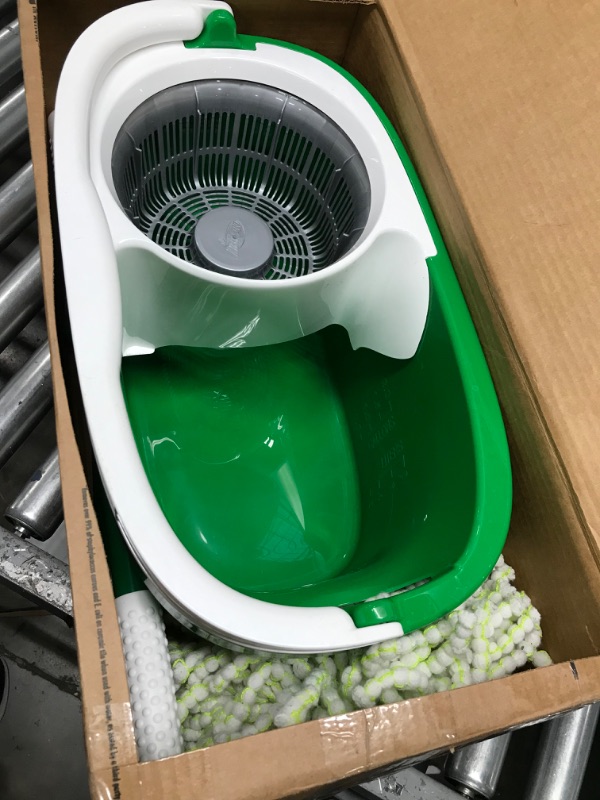 Photo 3 of ***USED***   Libman Tornado Spin Mop System Plus 1 Refill Head – Total Mopping System Includes Heavy Duty Microfiber Head, Sturdy Handle, and 1 Extra Replacement Mophead. Safe on All Hard Surfaces