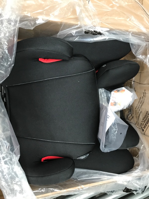 Photo 2 of CYBEX Solution B-Fix High Back Booster Seat, Lightweight Booster Seat, Secure Latch Installation, Linear Side Impact Protection, 12-Position Adjustable Headrest, for Kids 40-120 Lbs, Volcano Black Solution B-fix Volcano Black