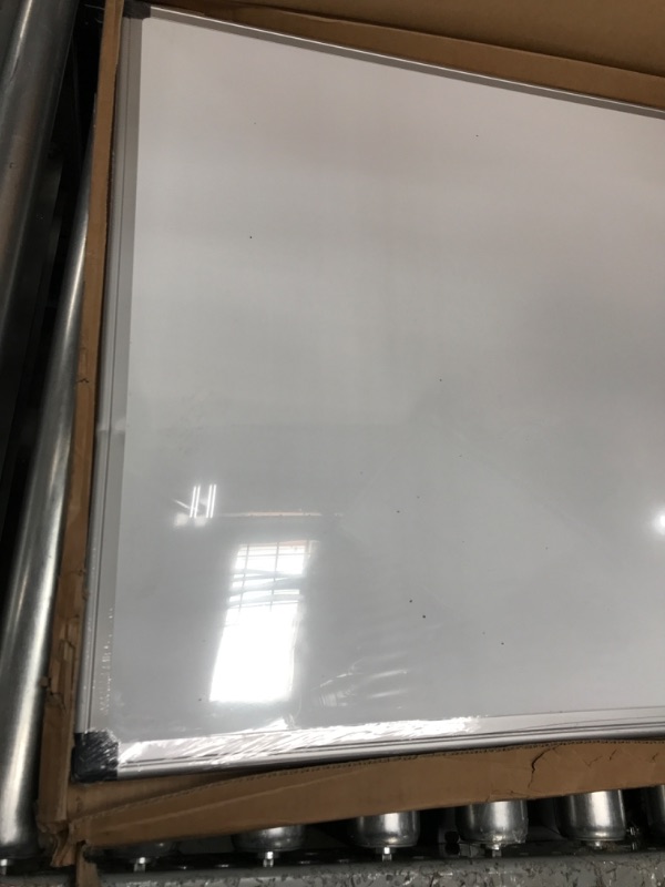 Photo 3 of Amazon Basics Magnetic Dry Erase White Board, 36 x 24-Inch Whiteboard - Silver Aluminum Frame 24" x 36" Magnetic, Aluminum Frame