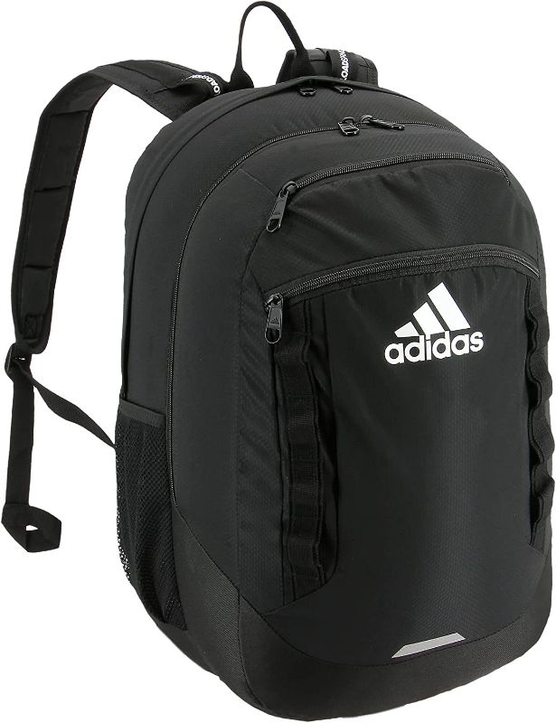 Photo 1 of adidas Unisex-Adult Excel Backpack, Black/White, One Size