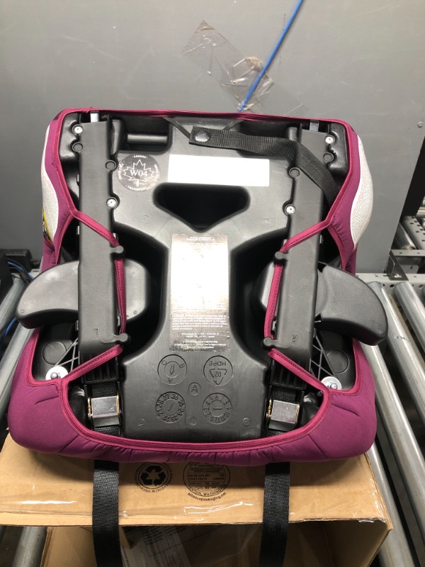 Photo 4 of Diono Solana 2 XL 2022, Dual Latch Connectors, Lightweight Backless Belt-Positioning Booster Car Seat, 8 Years 1 Booster Seat, Pink NEW! LATCH Connect Single Pink