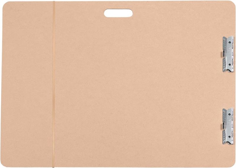 Photo 1 of ALVIN Artist Sketch Board 28" x 38" Model SB2838 Sketching Clipboard Portable Drawing Board Made of Extra Rigid 4mm Tempered Hardboard with Cutout Handle Rubber Band is Included 28 x 38 Inch
