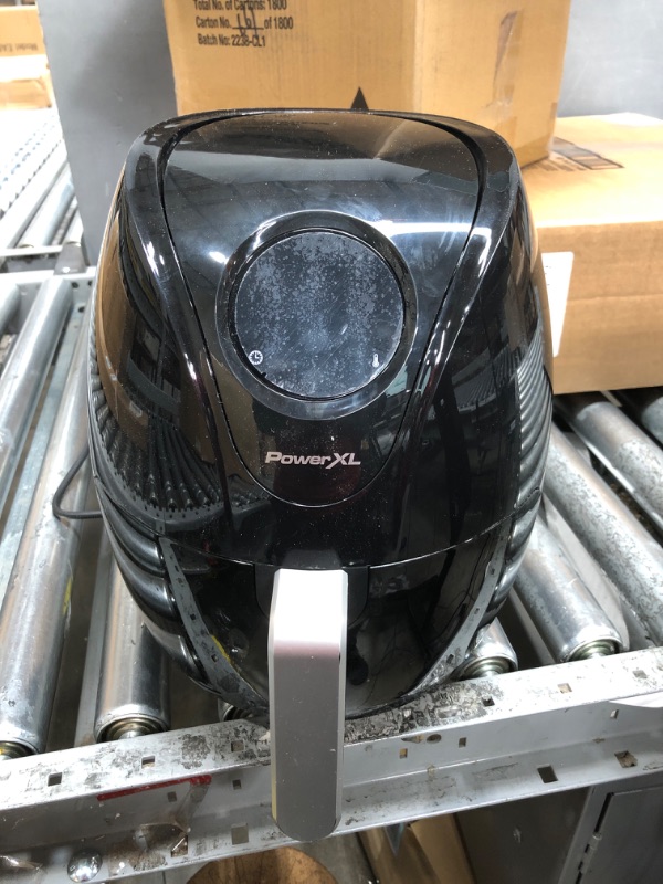 Photo 2 of *** PARTS ONLY*** PowerXL Air Fryer 7 QT Maxx Classic , Extra Hot Air Fry, Cook, Crisp, Broil, Roast, Bake, High Gloss Finish, Black (7 Quart)
