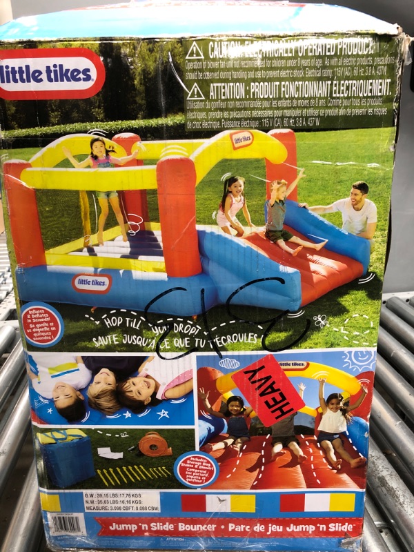 Photo 2 of ** USED** JUST THE JUMP HOUSE***  NO BLOWER***Little Tikes Jump 'n Slide Inflatable Bouncer