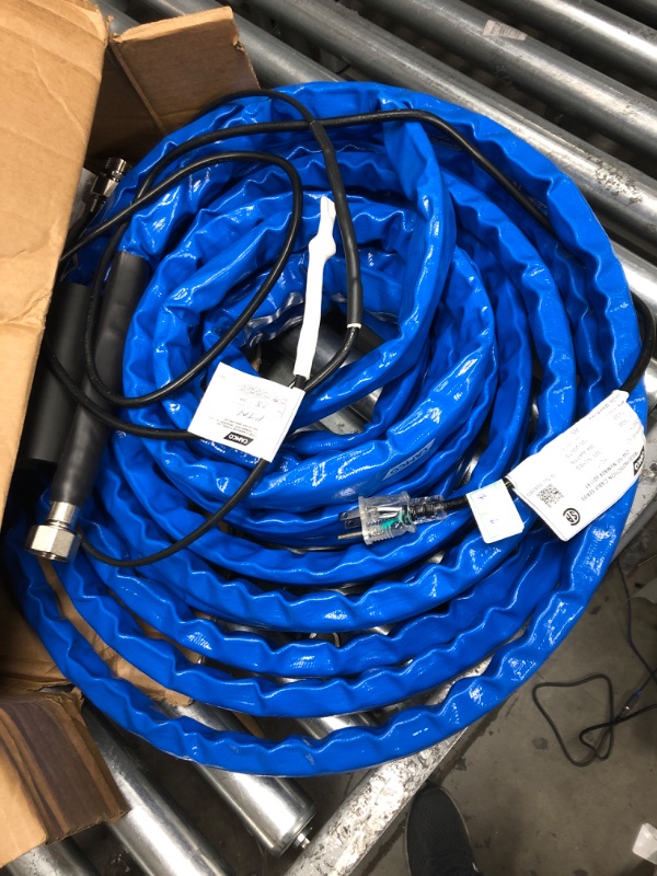 Photo 1 of Camco Heated Drinking Water Hose, - 20° F, 50-Foot, 5/8-Inch ID (22912-A) 50' Cold Weather (Freeze Protection to - 20?F) Frustration-Free Packaging
