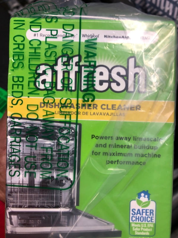 Photo 2 of Affresh Dishwasher Cleaner, Helps Remove Limescale and Odor-Causing Residue, 6 Tablets 6 Count (Pack of 1) Dishwasher Cleaner
