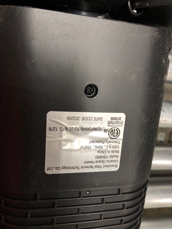 Photo 4 of 24" Space Heater, Voweek 1500W PTC Fast Heating Ceramic Heater