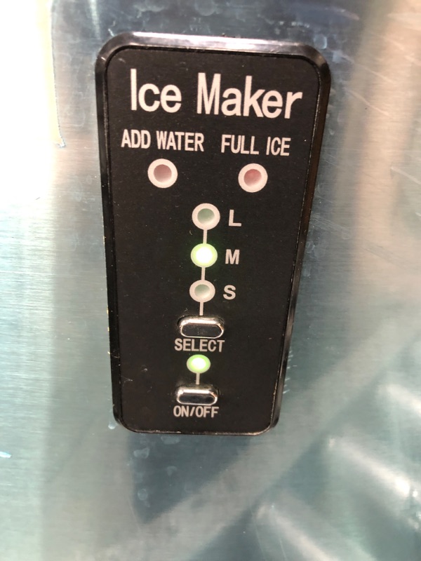 Photo 2 of ***TESTED POWERS ON*** NewAir Portable Ice Maker 28 lb. Daily - Countertop Compact Design - 3 Size Bullet Shaped Ice - AI-100SS – Stainless & OXO Good Grips Flexible Scoop ***NO ICE SCOOP*** 