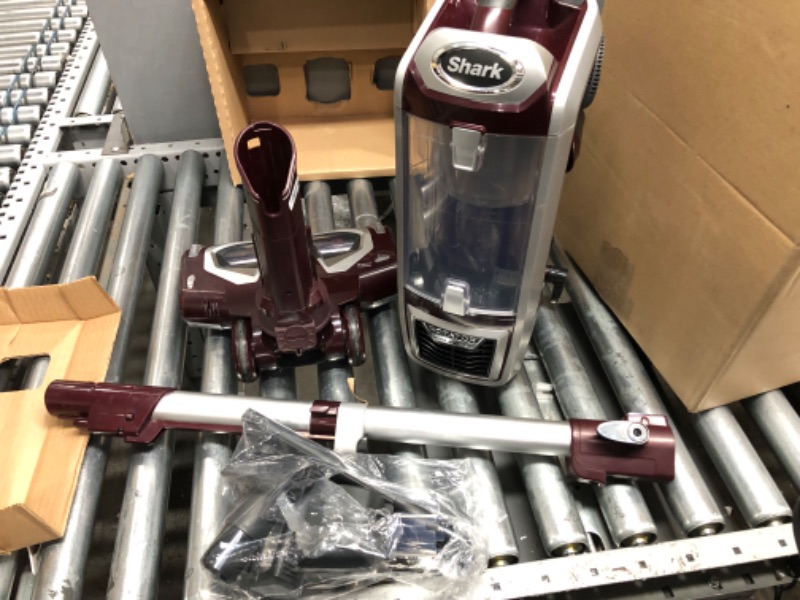 Photo 1 of Shark NV752 Rotator Powered Lift-Away TruePet Upright Vacuum with HEPA Filter, Large Dust Cup Capacity, LED Headlights, Upholstery Tool, Pet Power Brush & Crevice Tool, Perfect for Pets, Bordeaux
NEEDS REPAIR

