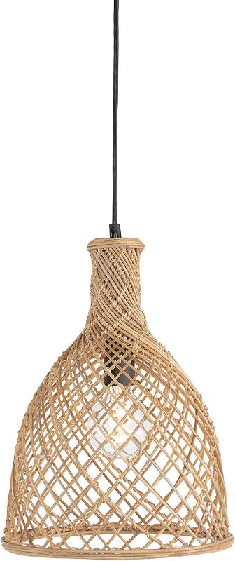 Photo 1 of 
Kouboo Bottle Cane Rib Open Weave Pendant Lamp, Natural
