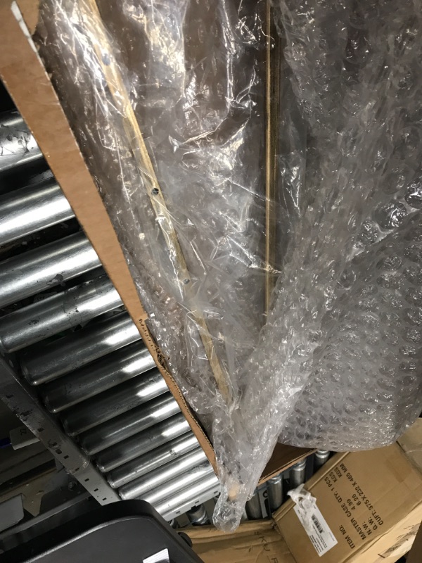 Photo 1 of Deco 79 Metal Scroll Large Free Standing Adjustable Display Stand Easel with Chain Support, 23" x 24" x 48", Gold Gold 23" x 24" x 48"