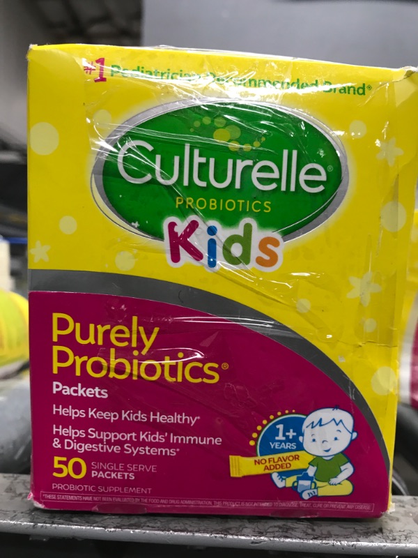 Photo 2 of **exp date:12/24**
Culturelle Kids Purely Probiotics Packets Daily Supplement, Helps Support Kids’ Immune and Digestive Systems, #1 Pediatrician Recommended Brand, Ages 1+, 50 Count Kids Packets - 50 Count