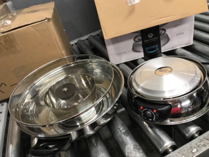 Photo 3 of ****TESTED/ TURNS ON*** Aroma Stainless Steel Hot Pot, Silver (ASP-600), 5 quart