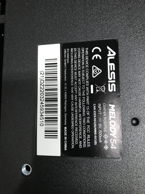 Photo 3 of ***MISSING HEADPHONES***
Alesis Melody 54 and M-Audio HDH40 - Electric Keyboard Digital Piano with 54 Keys, Speakers, 300 Sounds, Microphone, Headphones and Piano Lessons Melody 