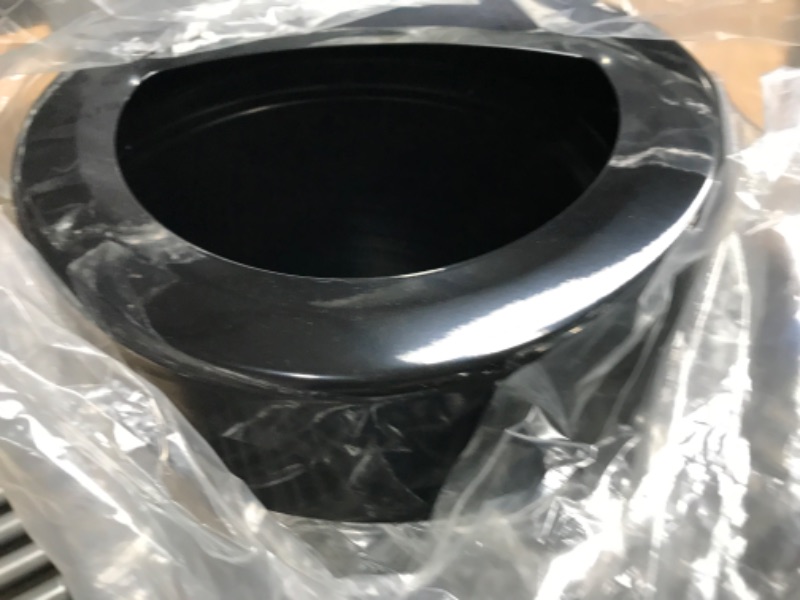 Photo 1 of Safco Products Open Top Trash Receptacle with Liner 9921BL, Black, 14 Gallon Capacity, Hands-Free Disposal, Modern Styling 14 Gallon Black