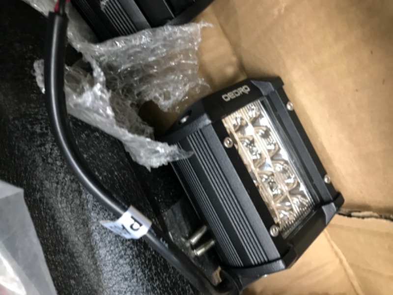 Photo 3 of OEDRO LED Light Bar 52 Inch 758W 66430LM Tri-Row Combo Beam+2pcs 4" 27W Spot Light Pod Off Road Driving Lights + Wiring Harness + Upper Roof Windshield Mounting Bracket Fit for 07-18 Jeep JK Wrangler 52Inch + 4Inch Light