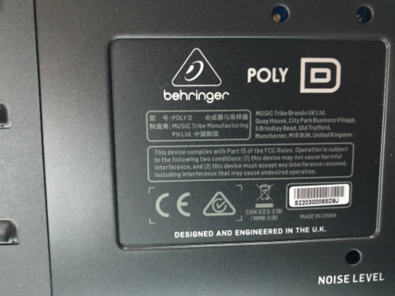 Photo 5 of *UNABLE TO PLUG// NO ACCESSORIES* Behringer Poly D Polyphonic Analog Synthesizer
