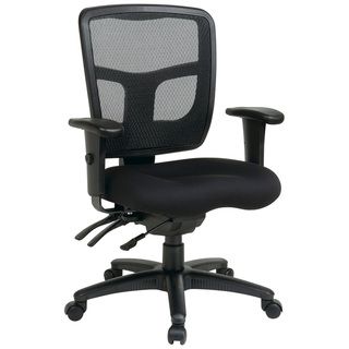 Photo 1 of Lorell Managerial Swivel Mesh Mid-Back Chair, 5.8" Height X 27.6" Width X 8.5" Length
