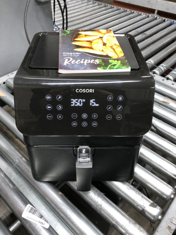 Photo 4 of COSORI Pro II Air Fryer Oven Combo, 5.8QT Max Xl Large Cooker with 12 One-Touch Savable Custom Functions, Cookbook and Online Recipes, Nonstick and Dishwasher-Safe Detachable Square Basket
